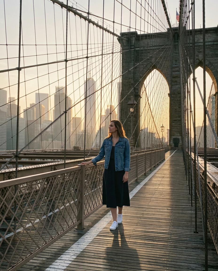 Pose guide: Brooklyn Bridge